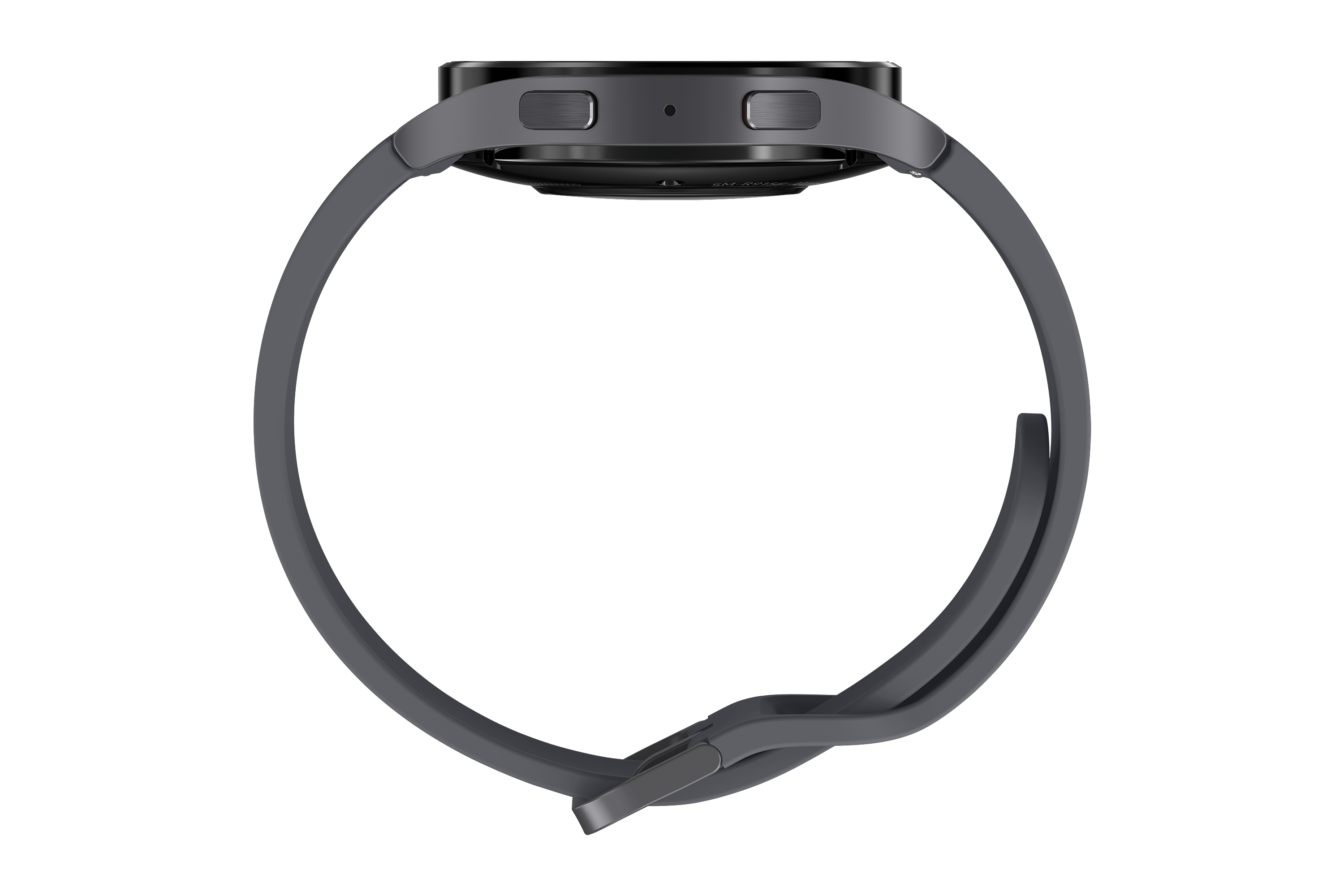 SAMSUNG Galaxy Watch5 mm Fluorkautschuk, 44 Graphite Aluminium M/L, Smartwatch LTE