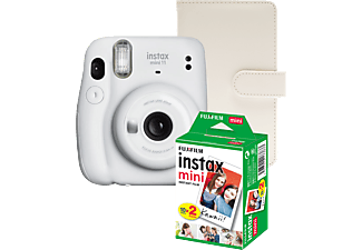 FUJIFILM Instax Mini 11 Csomag Ice White - Kamera+2X10Kép Film+Album