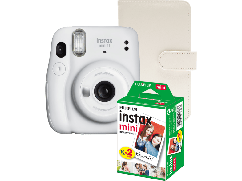 Verplicht Antagonisme Somber FUJIFILM Instax Mini 11 Csomag Ice White - Kamera+2X10Kép Film+Album -  MediaMarkt online vásárlás
