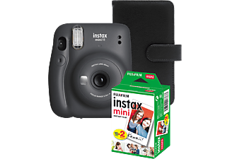 FUJIFILM Instax Mini 11 Csomag Charcoal Gray - Kamera+2X10Kép Film+Album