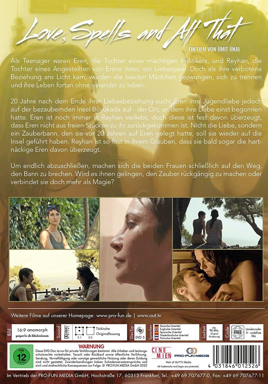 DVD-Cover mit Text und einer Collage von Bildern aus einem Film.