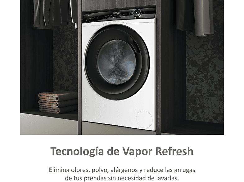 Lavadora carga frontal | Haier I-Pro Series 3 HW90-BP14939-S, 9kg