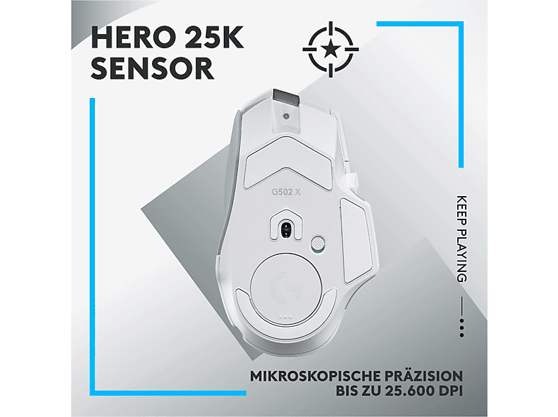 Thumbnail - LOGITECH G502 X Lightspeed Gaming Maus, Weiß