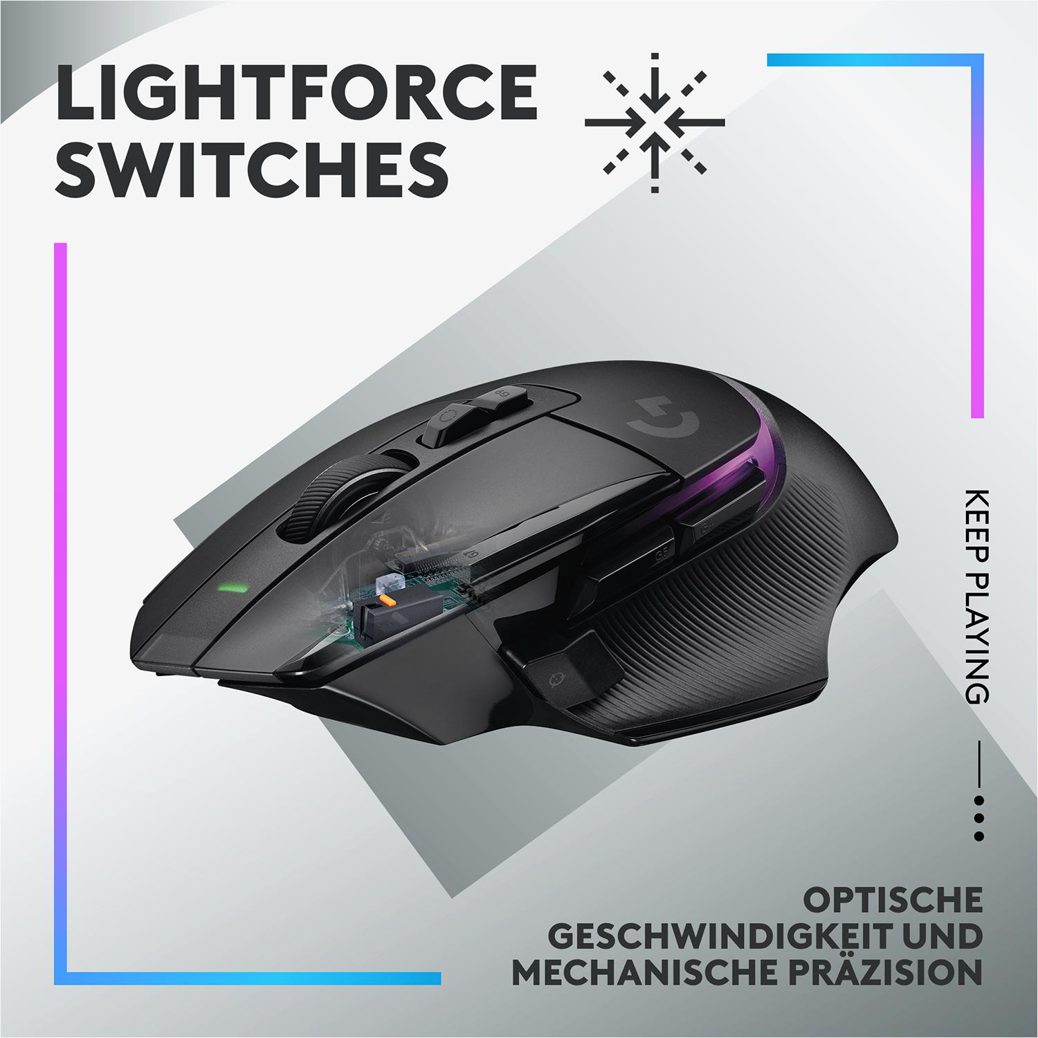 LOGITECH G502 X Plus Gaming Maus, Schwarz PC Mäuse | MediaMarkt