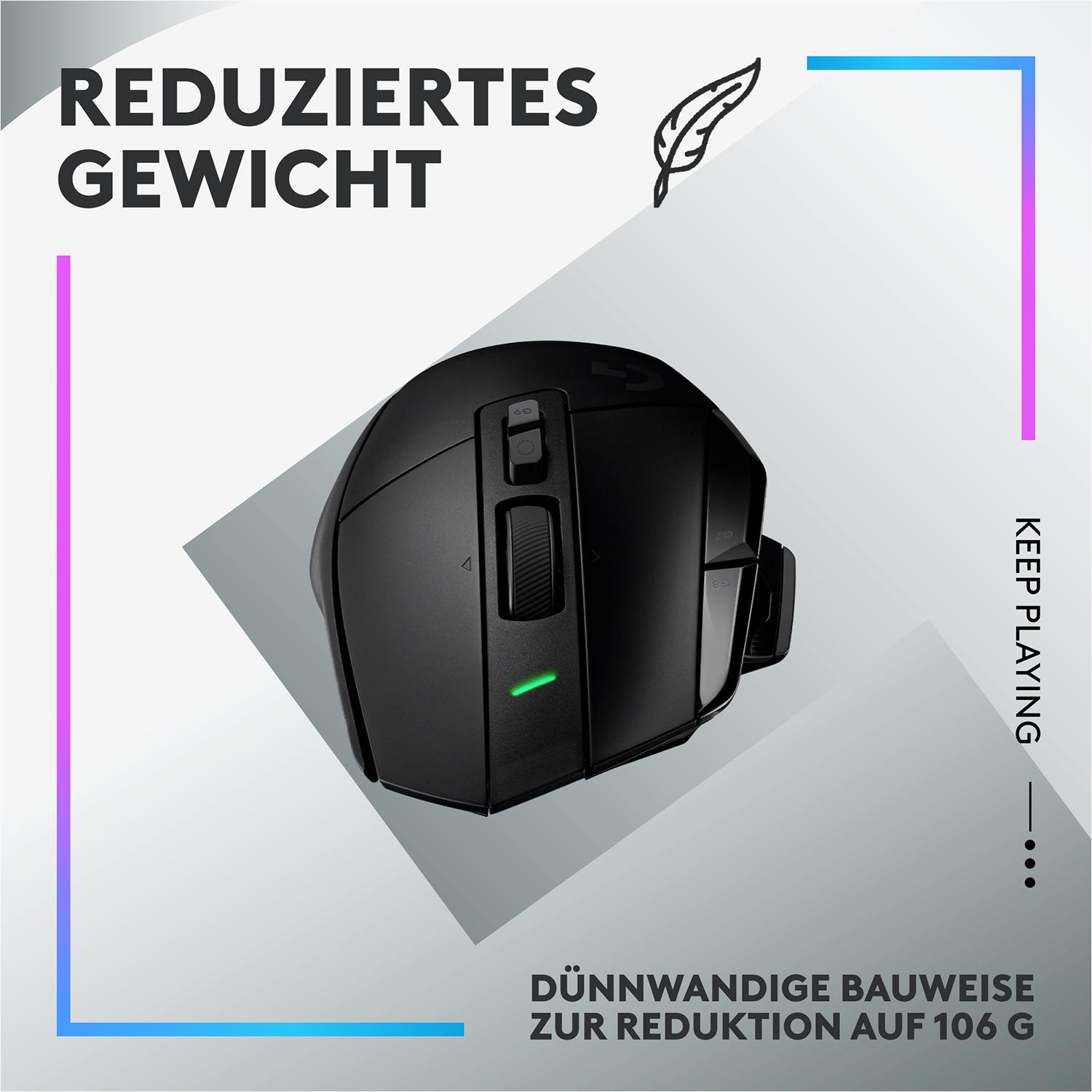 Maus, LOGITECH Plus G502 X Schwarz Gaming