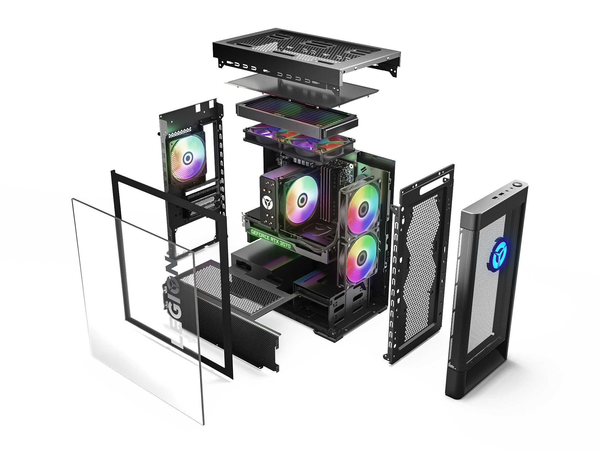 LENOVO Legion Tower 5i - Intel® Core™ i5 15-12400F - 16 GB - 512 GB - NVIDIA GeForce RTX™ 3070 - Windows 11 Home
