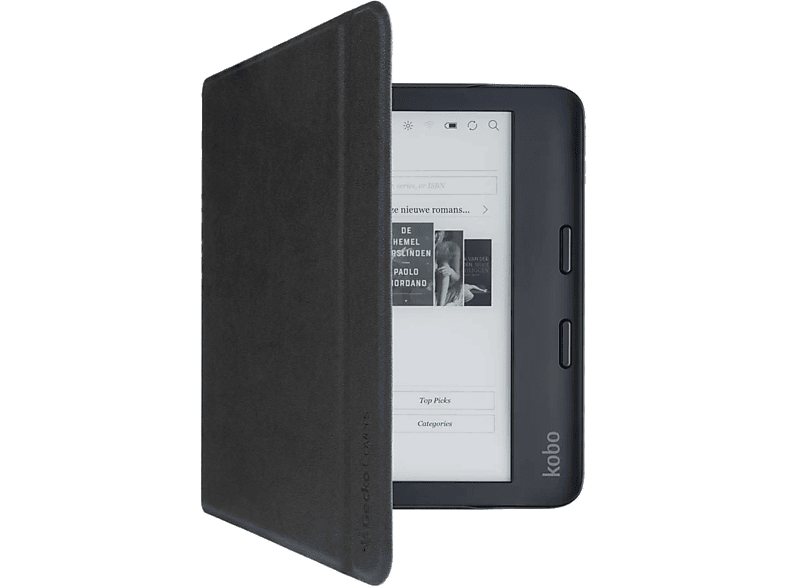 Gecko Bookcover Easyclick Libra 2 / Tolino Vision 6 Zwart (v4t56c1)