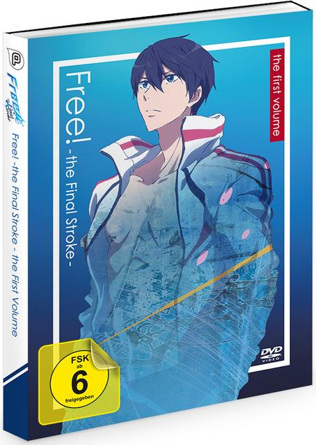 DVD-Box einer Anime-Serie, mit männlichem Charakter auf dem Cover. Blau und weiß.