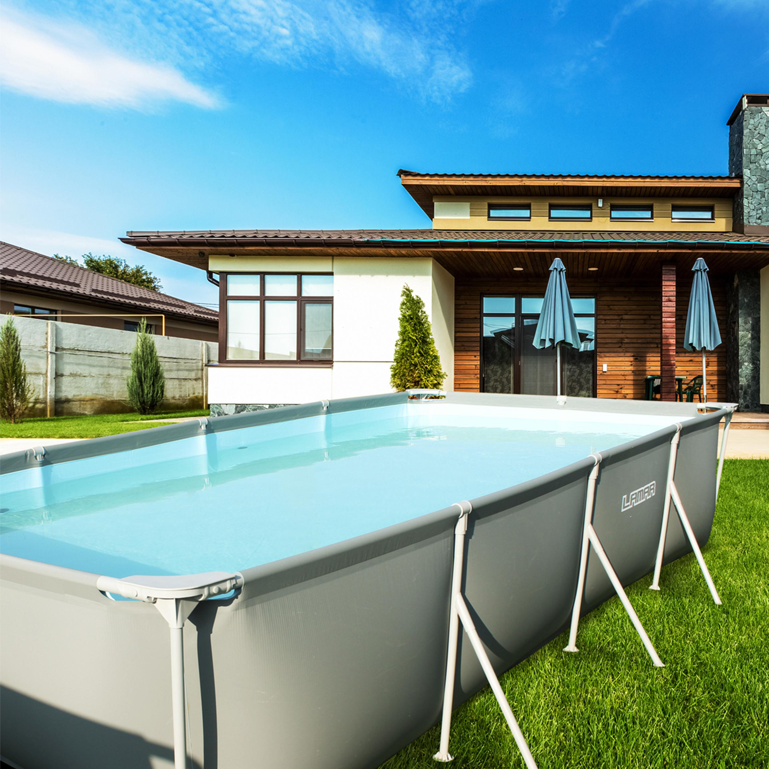 LAMAR Poolset 99 Pool, Grau/Blau