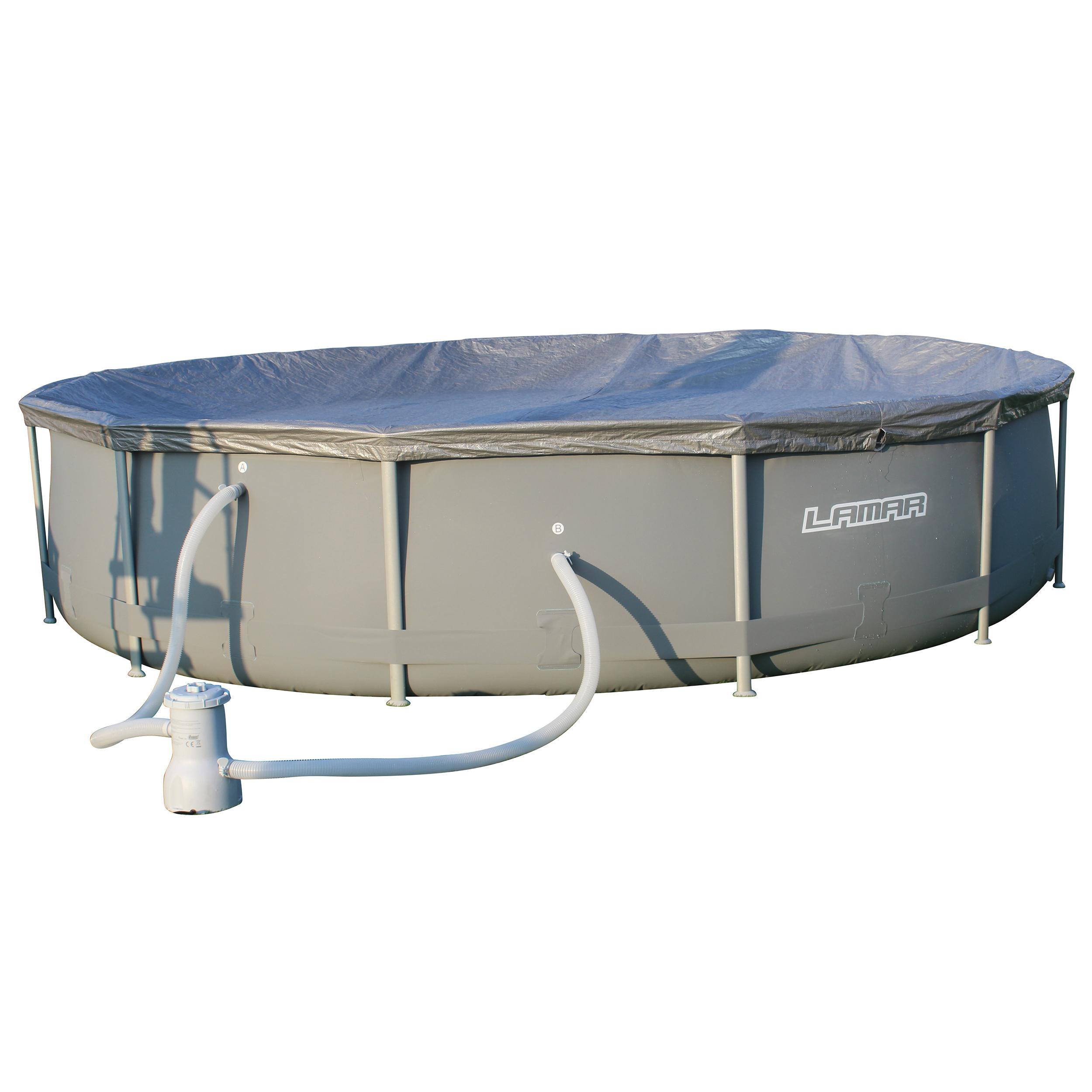 LAMAR Pool-Set 76 Pool, Grau/Blau