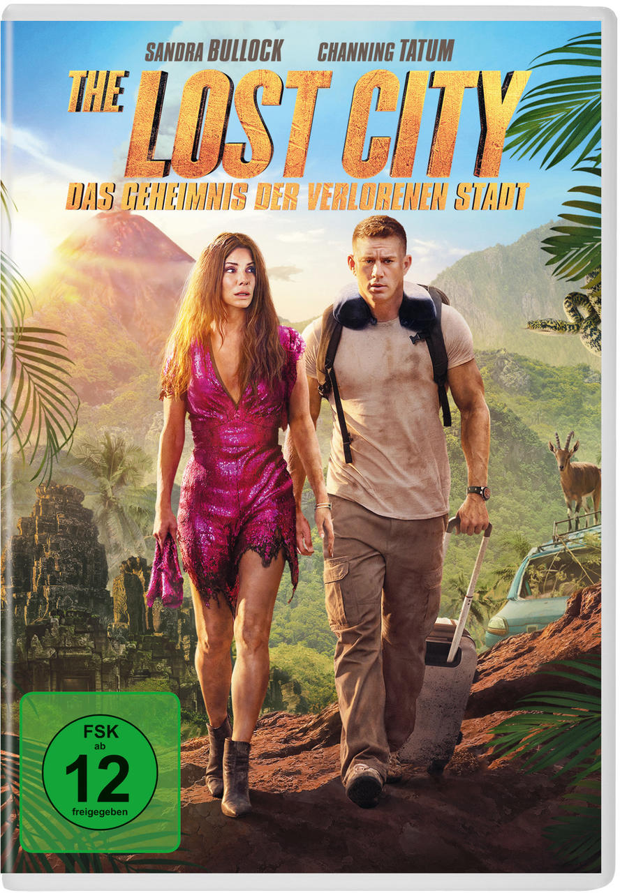 DVD-Cover für 'The Lost City'. Zwei Personen im Dschungel, mit Titeltext oben.