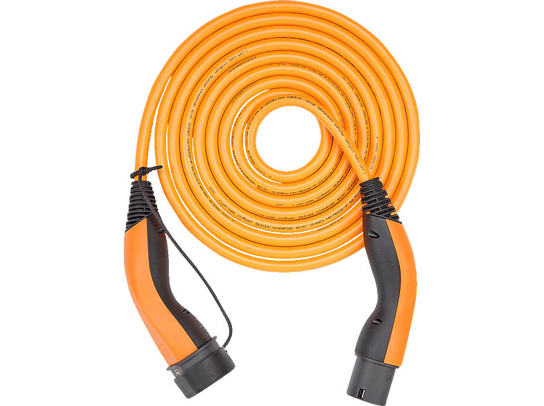 LAPP Mobility Standard Gen II HELIX orange Ladekabel für Elektrofahrzeuge, 22 kW, Kabellänge: 5 m