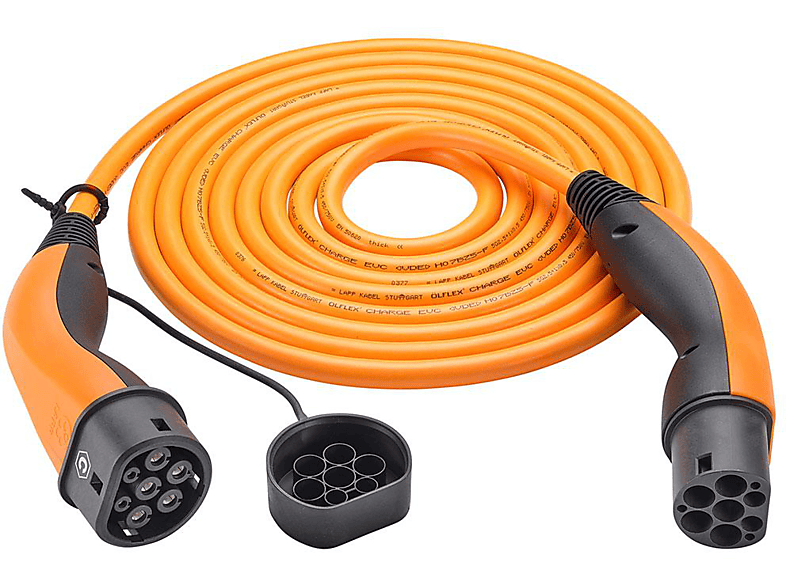 Thumbnail - LAPP Mobility Standard Gen II HELIX orange Ladekabel für Elektrofahrzeuge, 22 kW, Kabellänge: 5 m