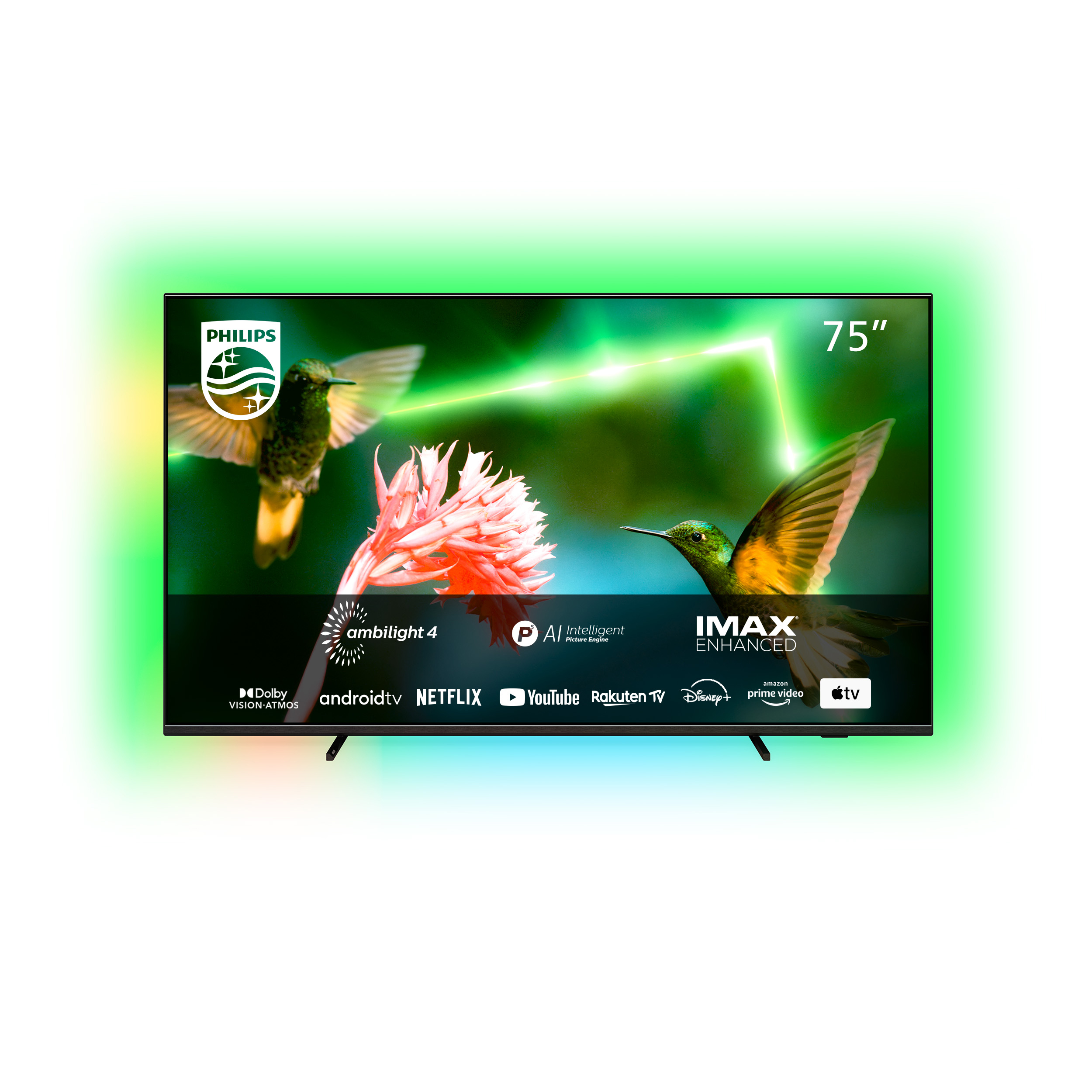 PHILIPS 75PML9507/12 4K UHD MiniLED TV (Flat, 75 Zoll / 189 cm, UHD 4K, SMART TV, Ambilight, Android TV™ 11 (R))