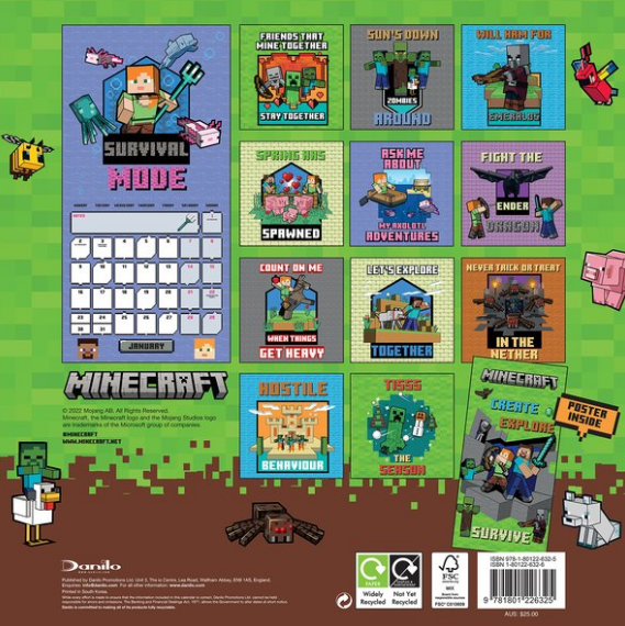 Minecraft Kalender 2023