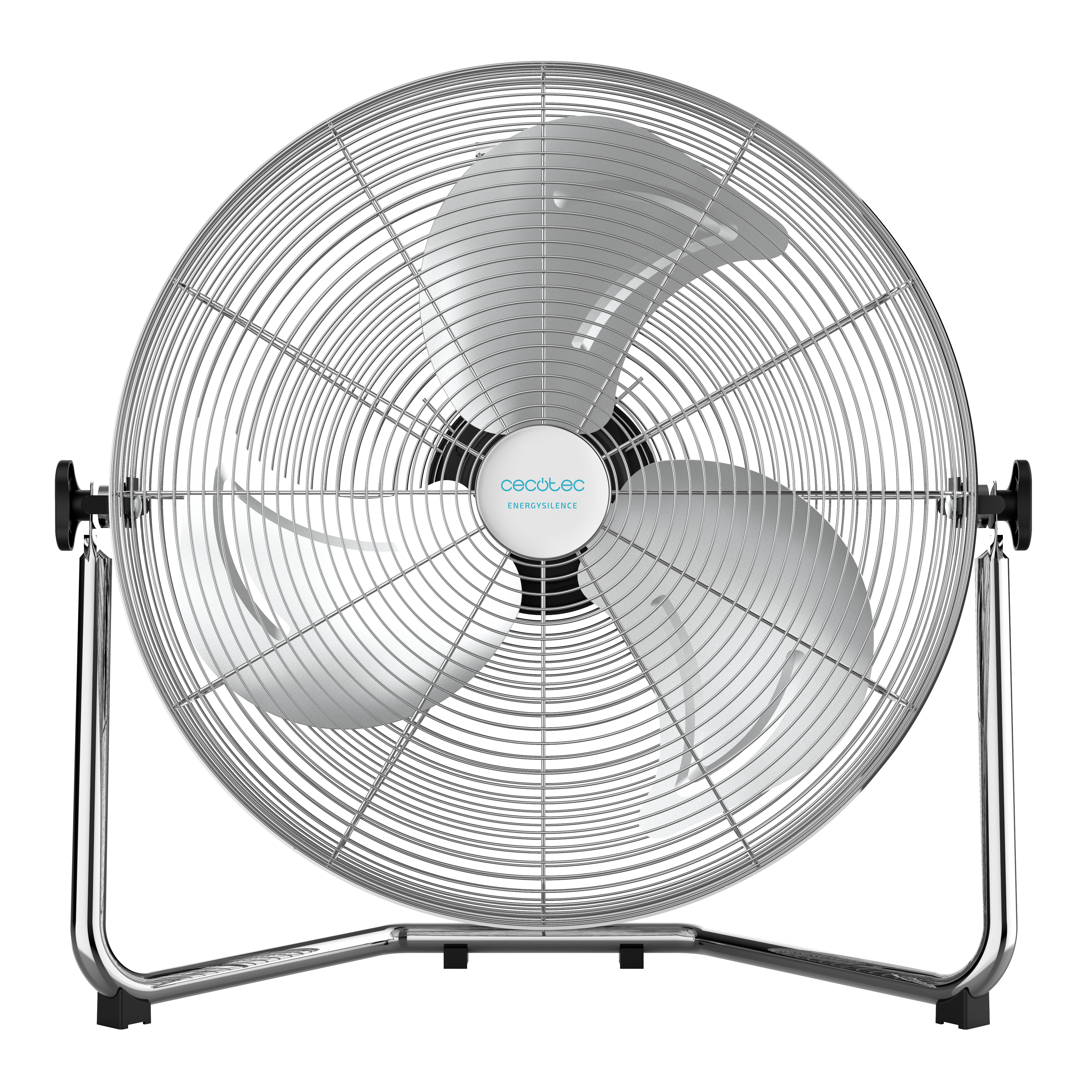 Ventilador industrial - Cecotec EnergySilence 5000 Pro, 120 W, Motor de Cobre, 3 Velocidades, Acabado cromado