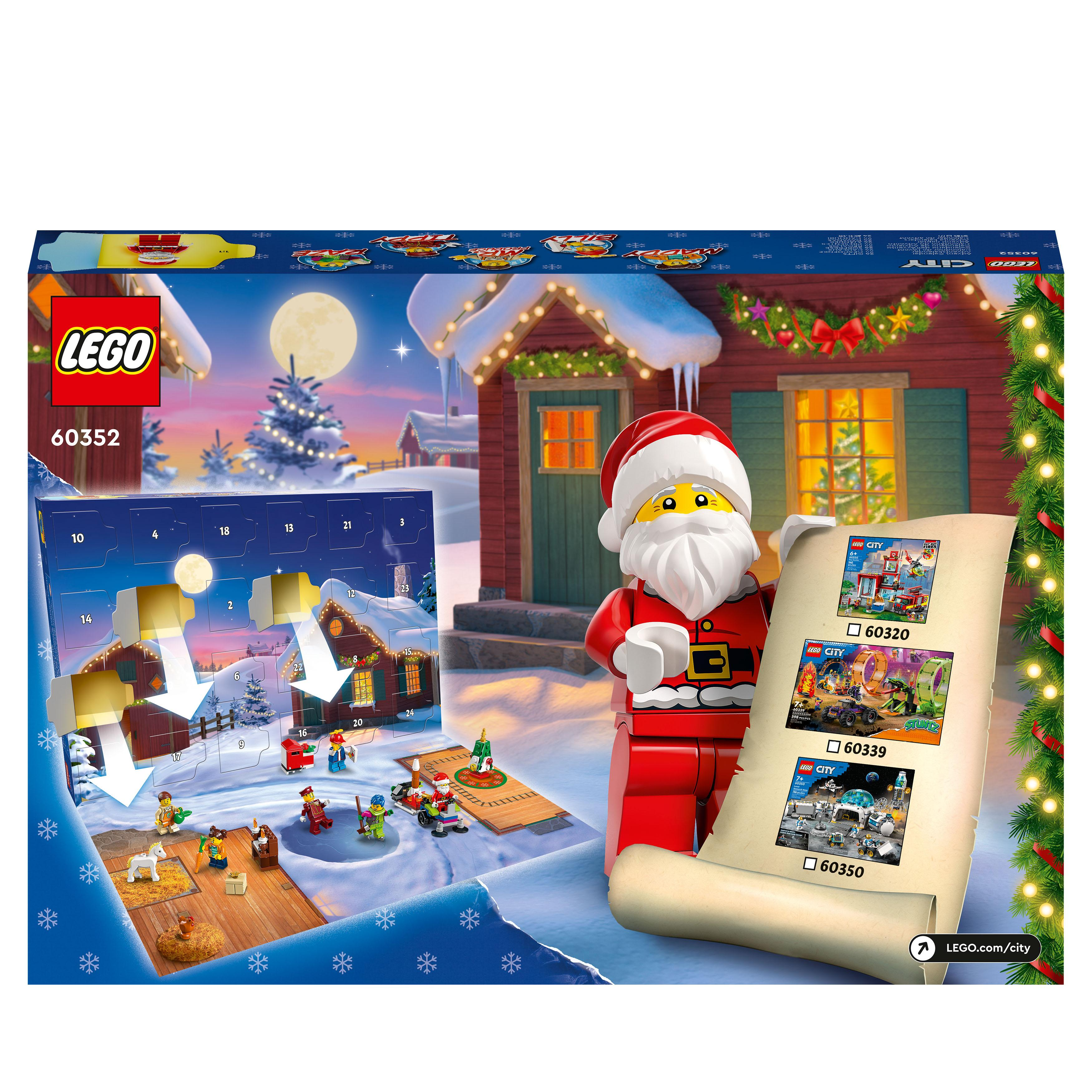 LEGO 60352 City Adventskalender Bausatz, Mehrfarbig