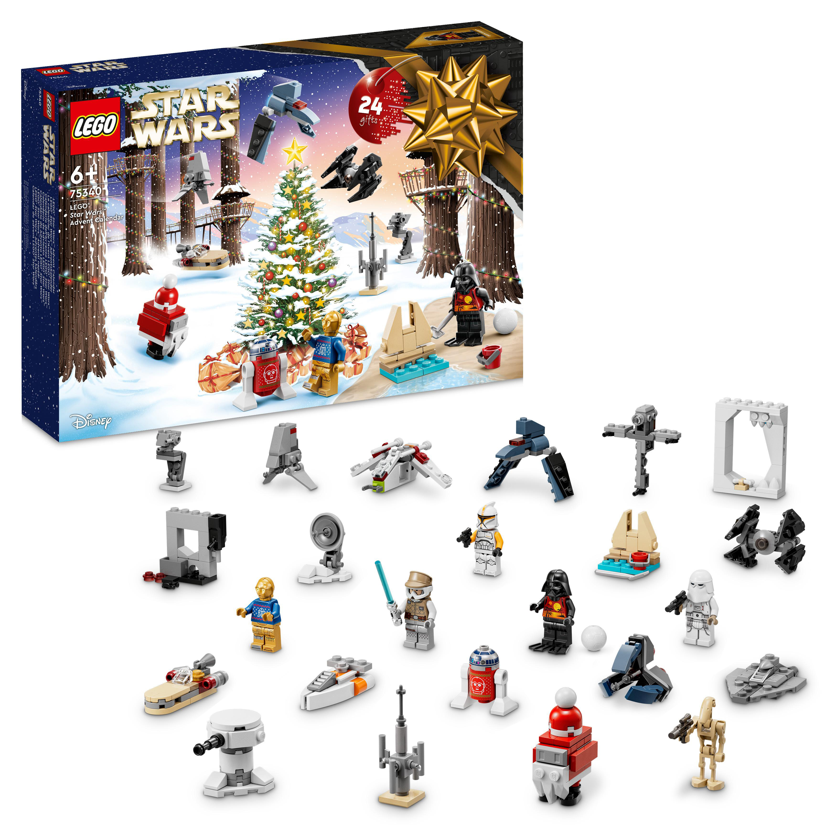 LEGO Star Wars 75340 LEGO Adventskalender Bausatz, Mehrfarbig