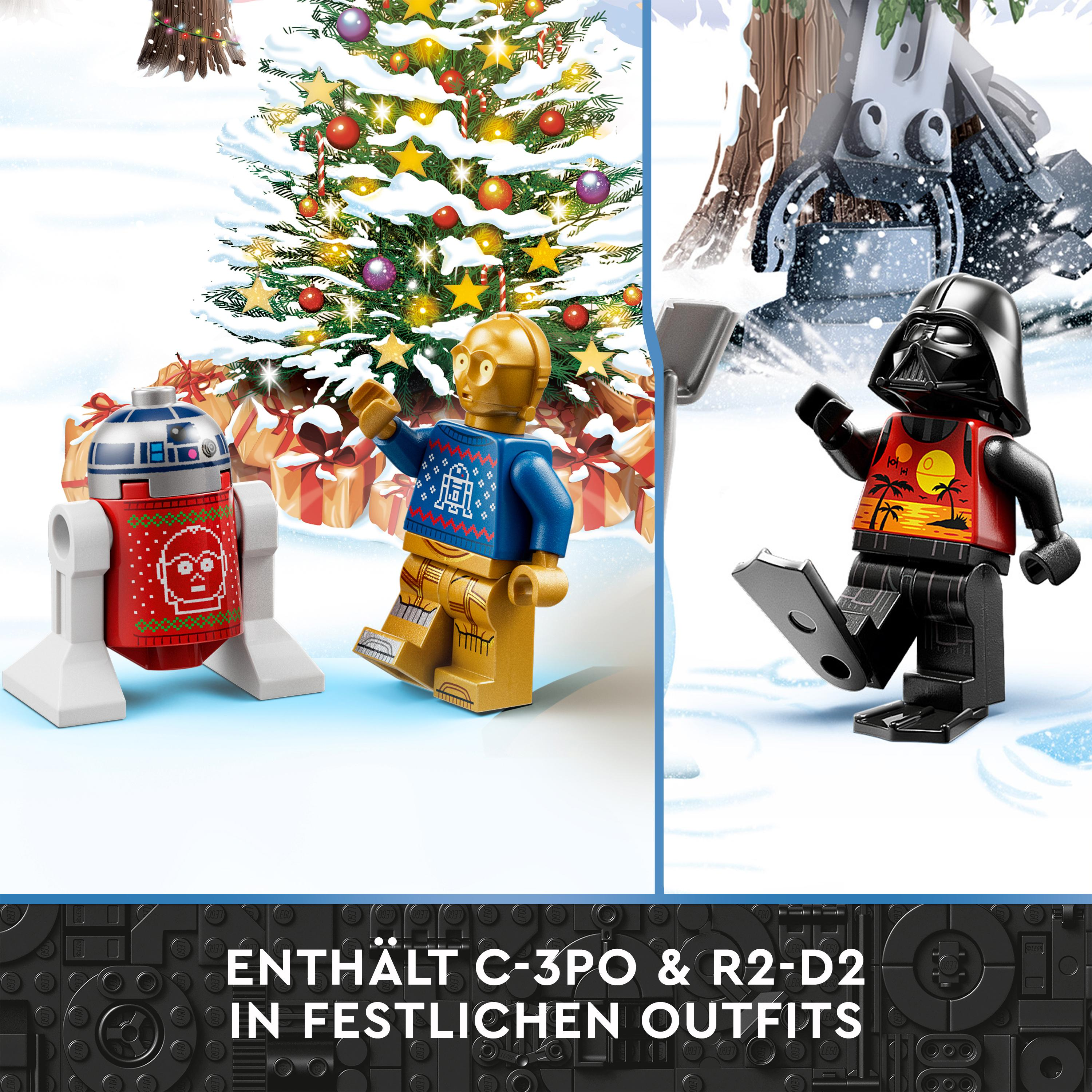 LEGO Star Wars 75340 LEGO Adventskalender Bausatz, Mehrfarbig