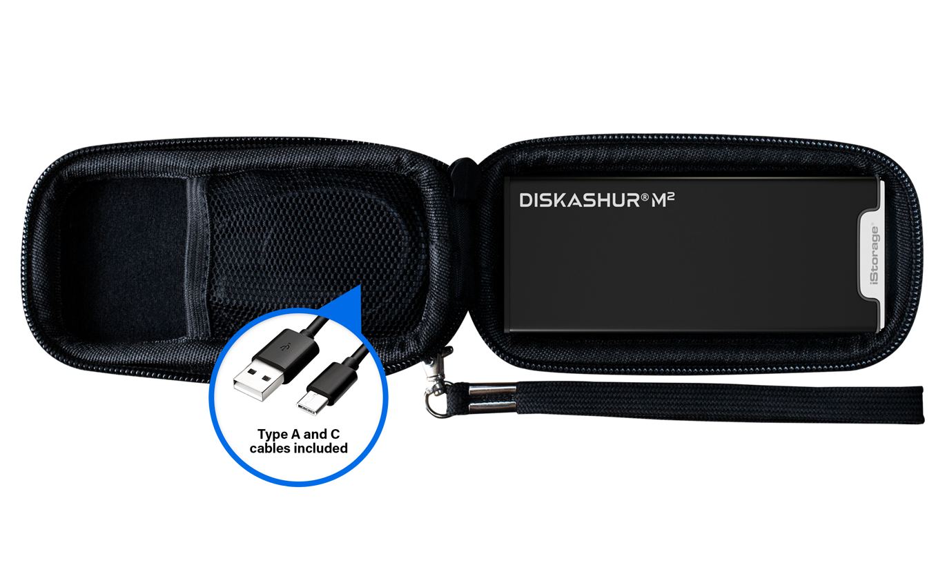 ISTORAGE DISKASHUR M2 500GB, iStorage, Schwarz
