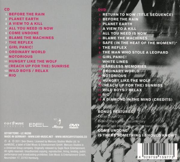 Duran Duran - A Diamond In The Mind-Live 2011 (CD+DVD Digipak)  - (CD + DVD Video)