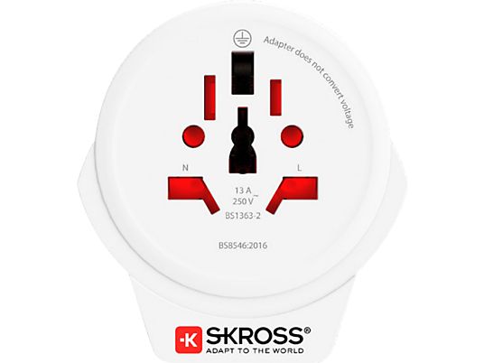 SKROSS World to USA USB - Reiseadapter (Weiss)