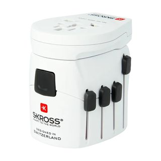 SKROSS Pro World & USB - Reiseadapter (Weiss)