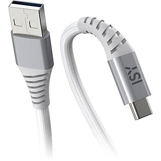 ISY ICN-5000-WT-AC - Câble USB-A vers USB-C 5 Gb/s (Blanc)