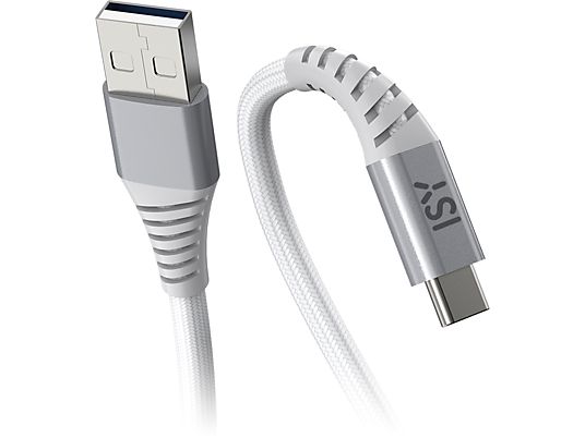ISY ICN-5000-WT-AC - USB-A auf USB-C 5-Gbps-Kabel (Weiss)
