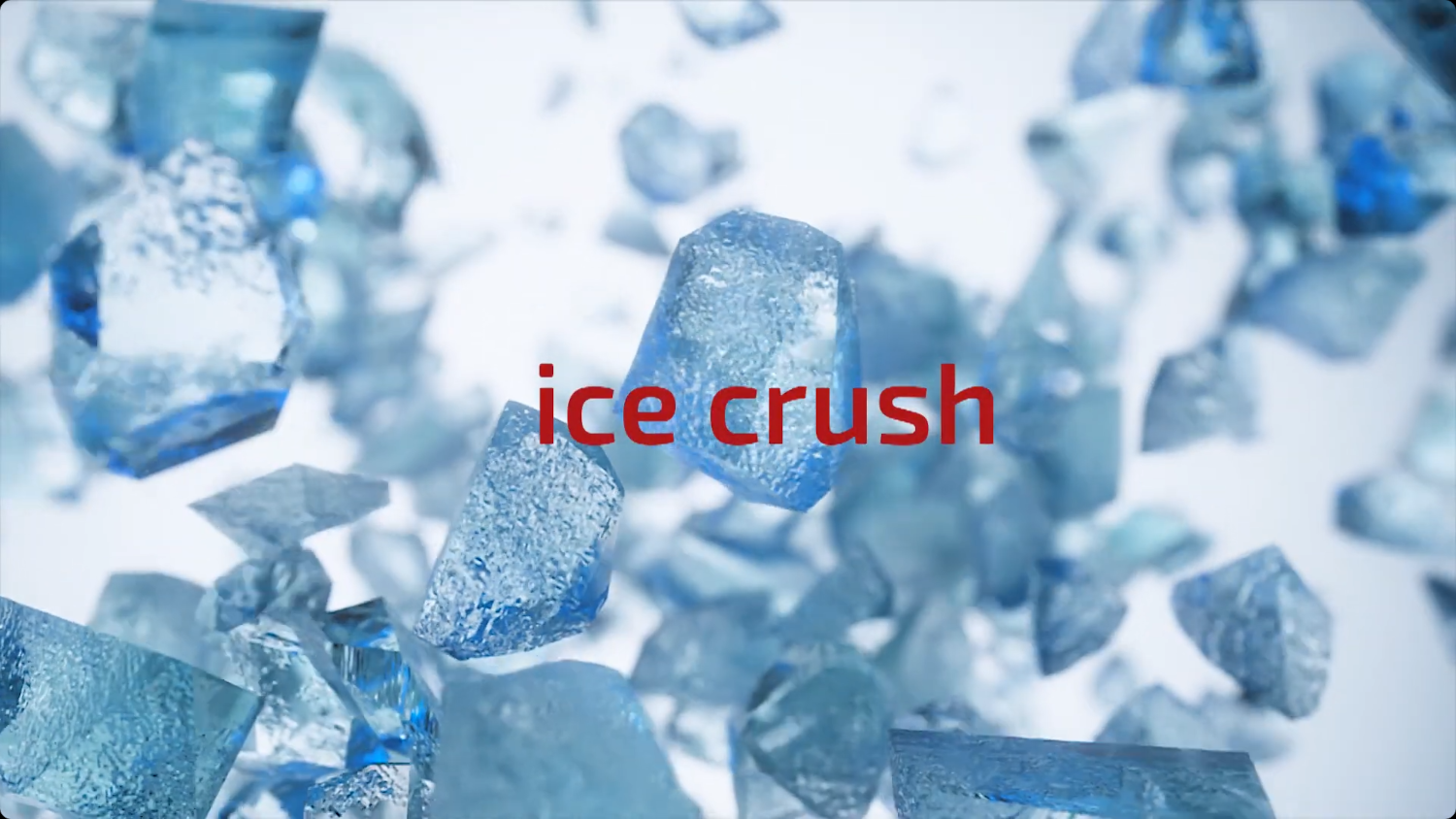 A kép jégdarabokat mutat az ice crush szóval.