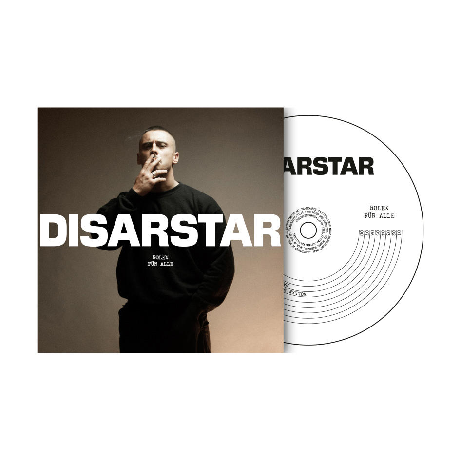 CD mit rauchendem Mann, Titel DISARSTARO und Text.