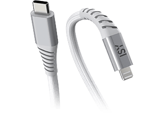 ISY ICN-5000-WT-CL - Câble USB-C vers Lightning (Blanc)