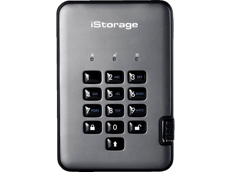 DISKASHUR ISTORAGE iStorage, Grau 500GB, PRO2