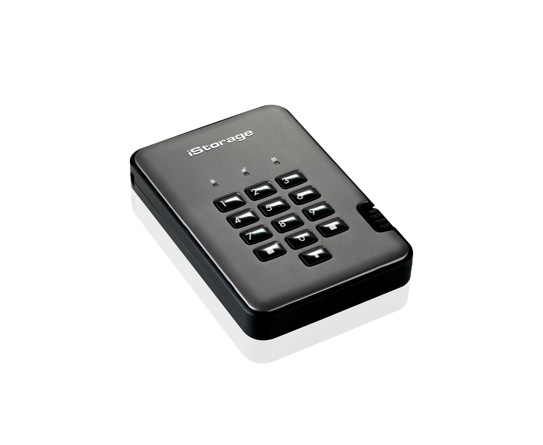 ISTORAGE DISKASHUR PRO2 SSD 4TB, iStorage, Grau