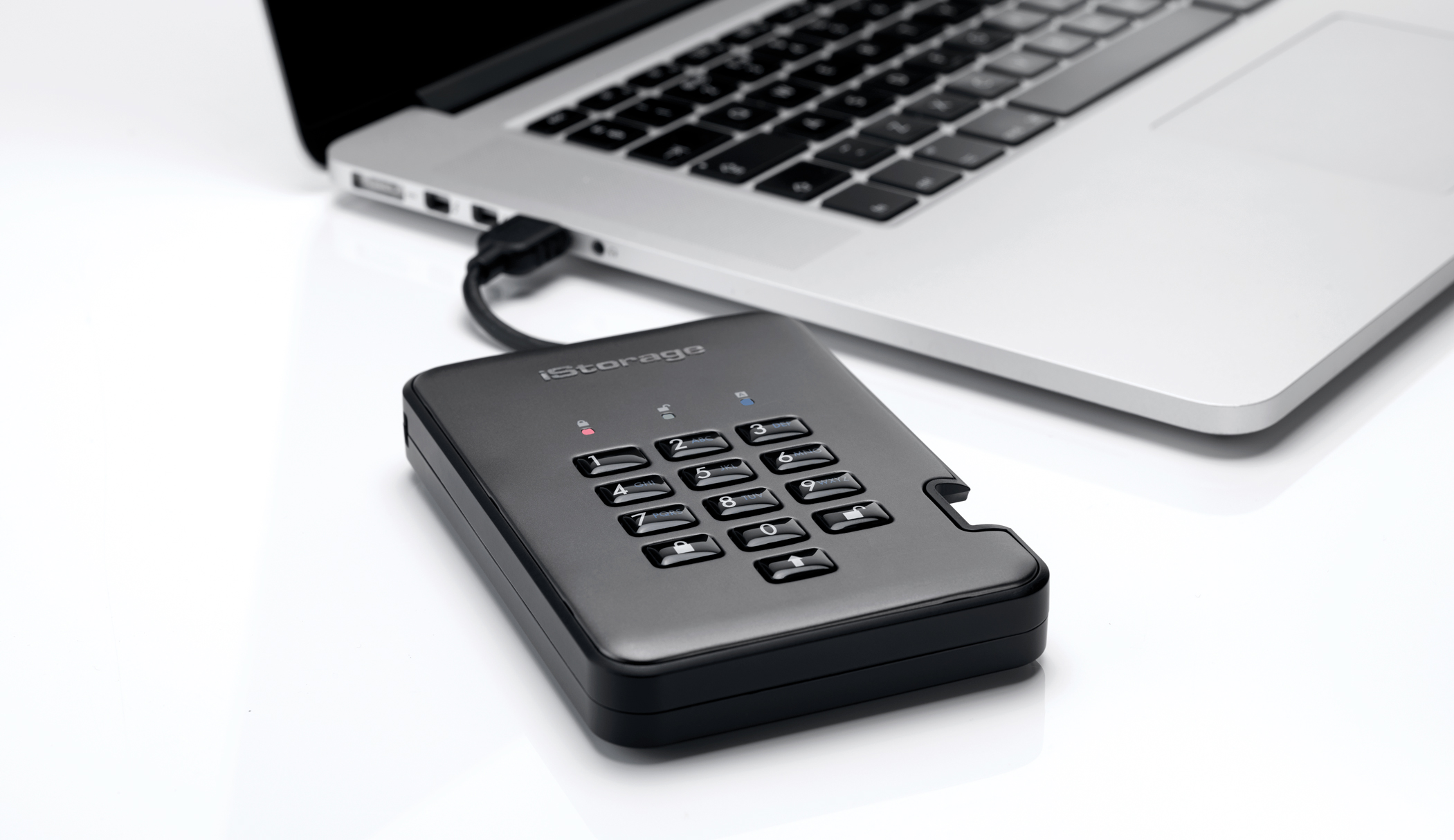 ISTORAGE DISKASHUR PRO2 SSD 4TB, iStorage, Grau
