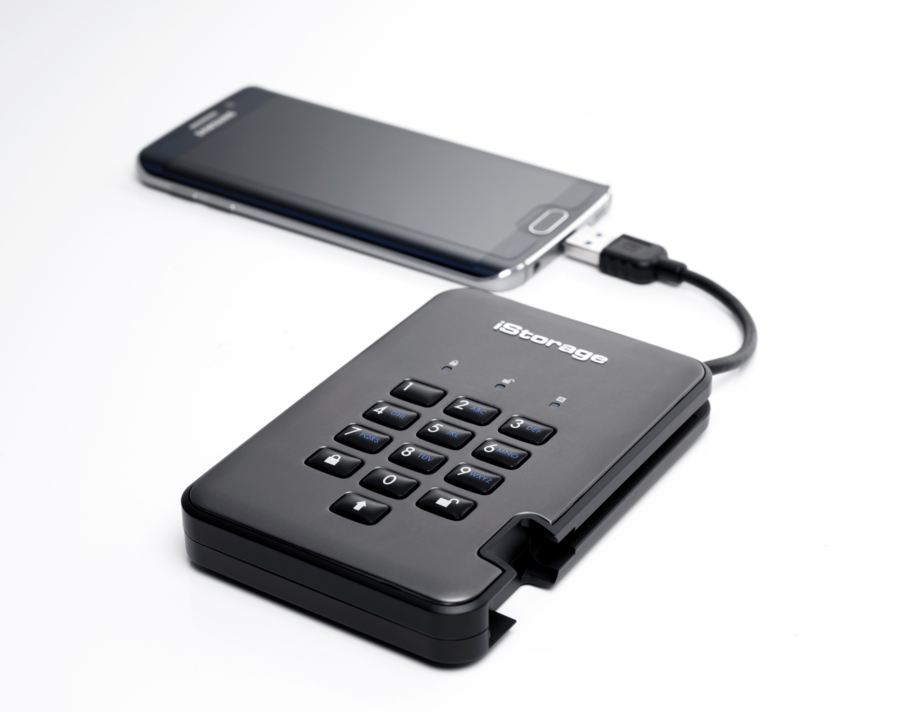 ISTORAGE DISKASHUR PRO2 SSD 4TB, iStorage, Grau