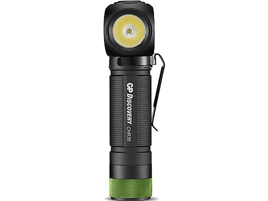 GP Discovery CH35 - Luce da lavoro a LED (Nero/verde)