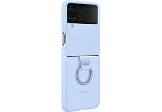 Funda - Samsung, Para Galaxy Z Flip4, De silicona con anillo, Plegable, Azul