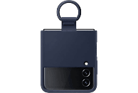 Funda - Samsung, Para Galaxy Z Flip4, De silicona con anillo, Plegable, Navy