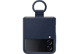 Funda - Samsung, Para Galaxy Z Flip4, De silicona con anillo, Plegable, Navy
