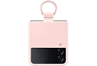 Funda - Samsung, Para Galaxy Z Flip4, De silicona con anillo, Plegable, Rosa