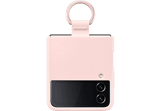 Funda - Samsung, Para Galaxy Z Flip4, De silicona con anillo, Plegable, Rosa