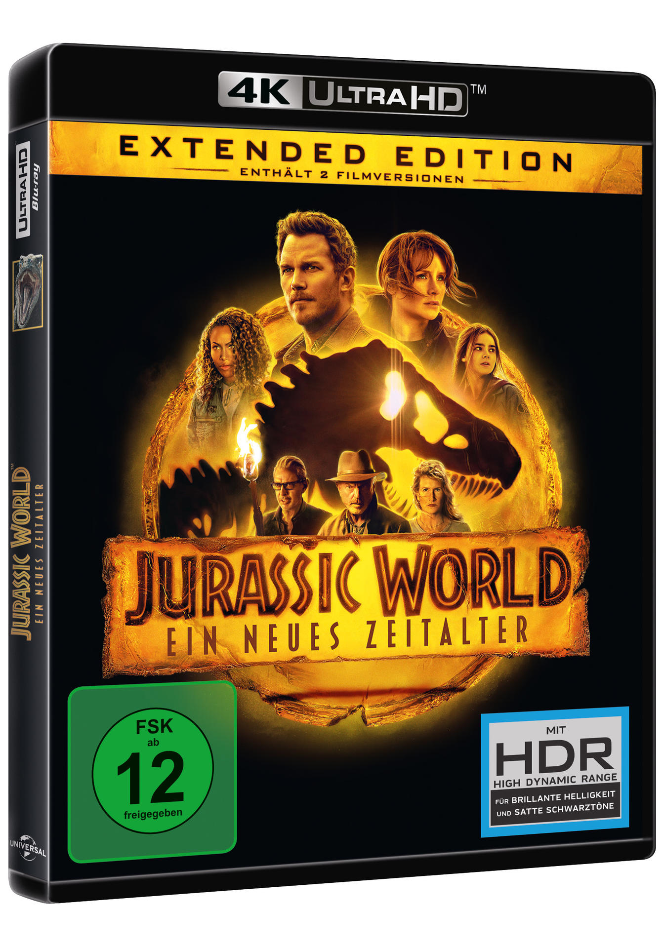 Filmbox mit Titel und Schauspielern auf schwarzem Hintergrund, grüner Aufkleber.