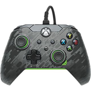 PDP Wired Controller - Neon Carbon, Gamepad für Xbox Series X|S, Xbox One, PC