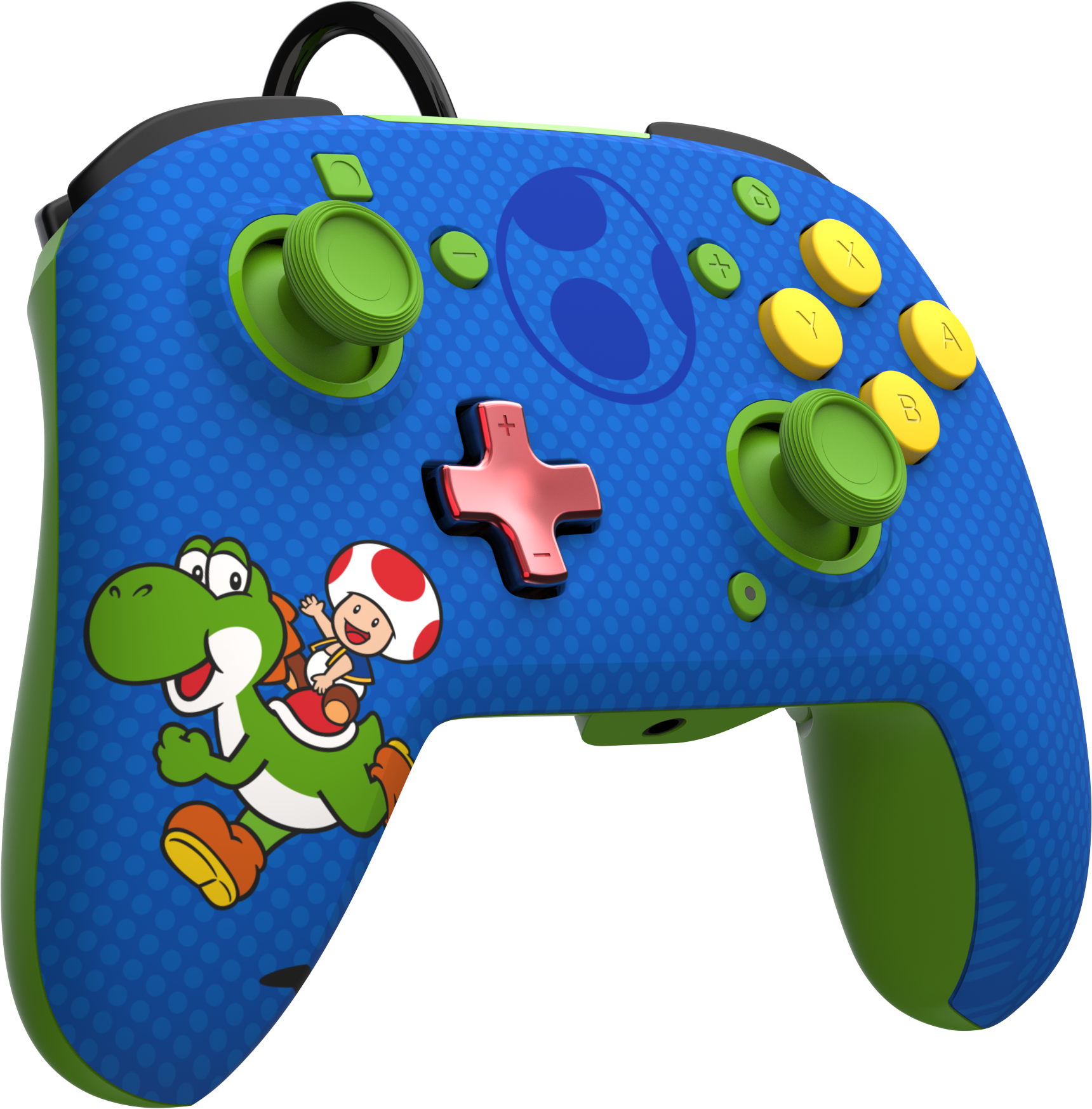 Nintendo Kabelgebundener OLED LLC Blau/Grün REMATCH Toad PDP Switch Yoshi Nintendo für Controller & Switch,