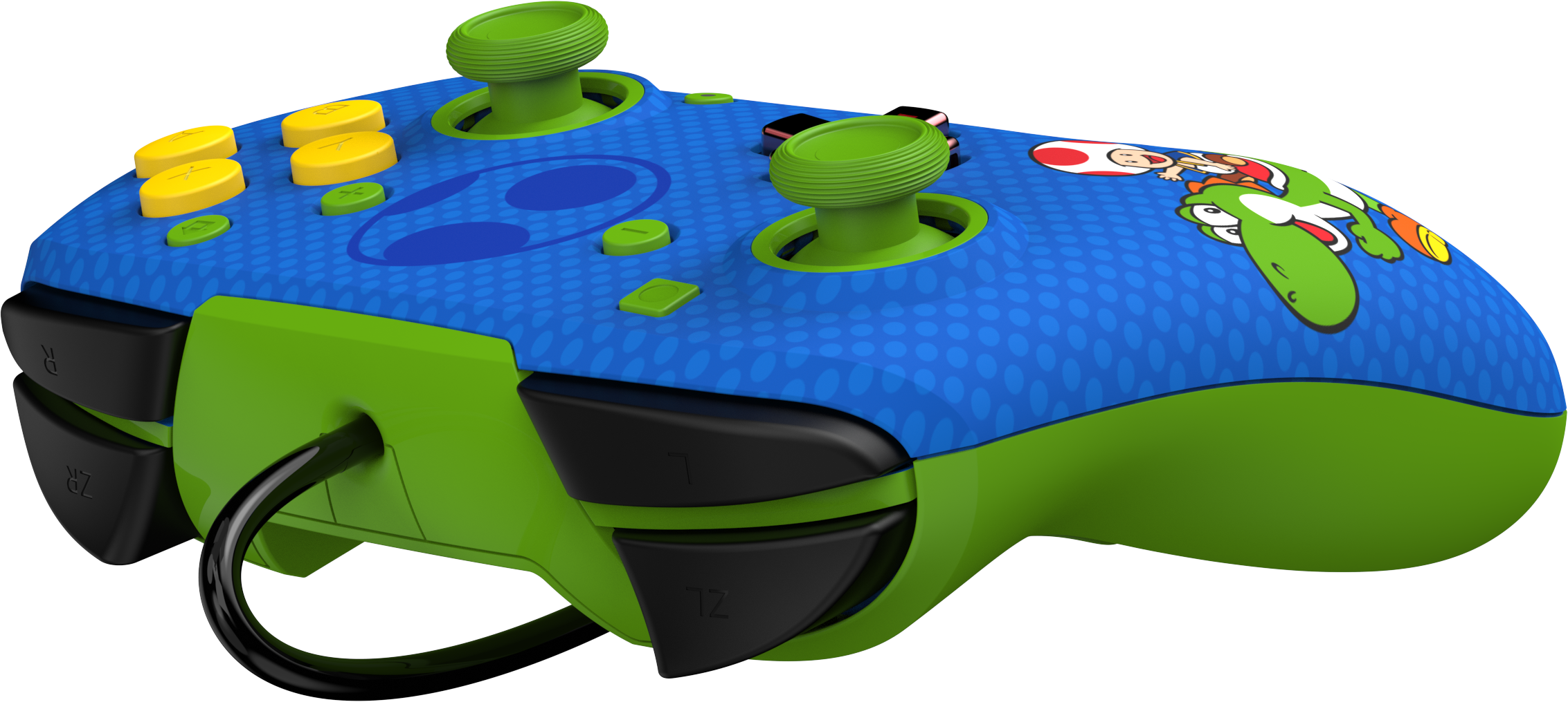 Blau/Grün Switch Switch, Toad LLC Yoshi REMATCH Nintendo OLED Controller PDP Nintendo für Kabelgebundener &