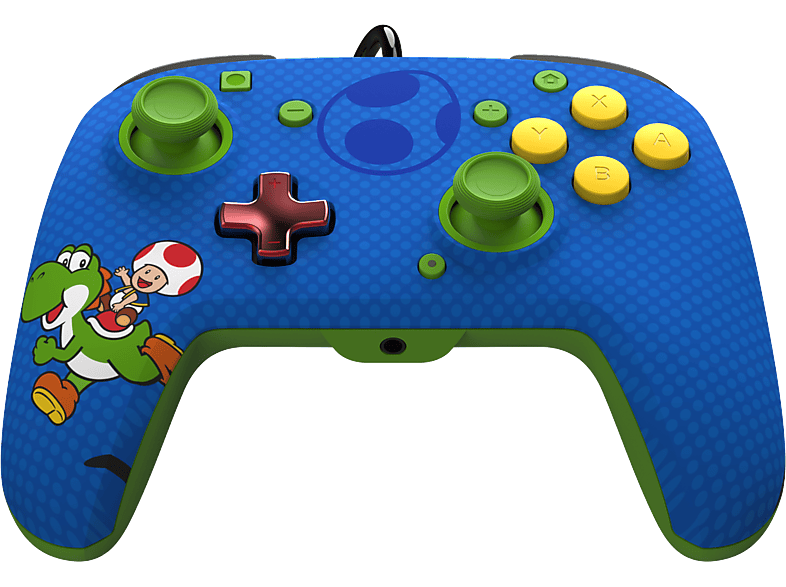 PDP LLC REMATCH Kabelgebundener Yoshi & Toad Controller Blau/Grün für Nintendo Switch, Nintendo Switch OLED