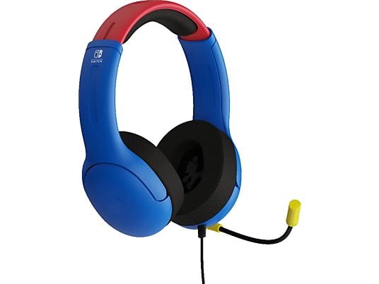 PDP Airlite Mario - Gaming Headset, Blau, Rot
