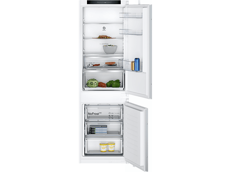 Frigorífico Combi - Balay 3KIE734F, Integrable, No Frost, 260 l, EcoAirflow, Blanco