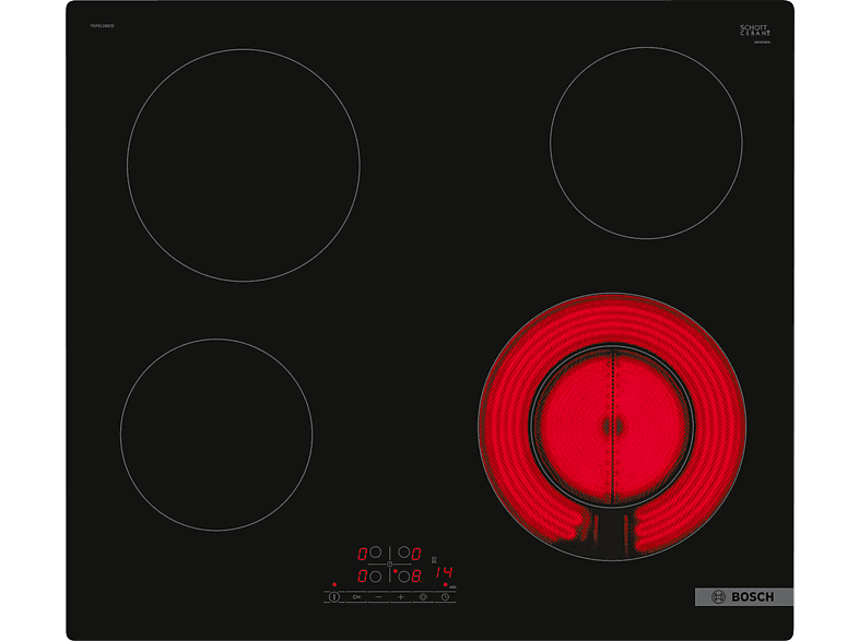 199,00 € - Placa vitrocerámica Electrolux EHF6241FOK negro 60cm